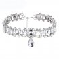 Luxury Classic Water Drop Pendant Crystal Pearl Color Choker Necklace - 2 colors