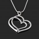 Fashion Charm Heart Pendant Romantic Heart-shaped Couple Necklace