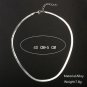 Shiny Alloy Silver Color Pendant Necklace