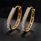 Fashion Unique U Shape Crystal Stud Earrings - 2 colors