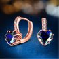 Fashion Simple Women Diamond Ear Stud Earrings - 2 colors
