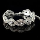 Cuff Bracelet Rhinestone Cross Bangle Austrian Crystal