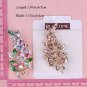 Crystal Flower Brooch Pin Collar Buckle Brooches