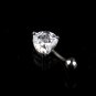 Sexy Navel Ring Belly Rhinestone Button Bar Heart Body Piercing
