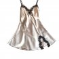 Sleepwear silk sleeveless v-neck satin lace casual women's - 5 colors