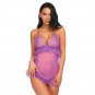Dress with g-string glamour mesh backless bra Lingerie - 3 colors