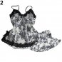 Robe tops floral lace lingerie nightwear - 2 Colors
