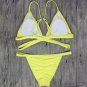 Women cut out beach bathing beachwear pad Bikini set