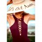 Bathing deep v solid casual regular sleeve beach summer pad - 3 colors