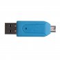 2 In 1 Dual USB Plug OTG SD TF Card Reader For Smartphone Computer - 6 colors