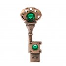 USB Flash Drive Metal Key Shape Pen Drive Memory Stick Thumb - 256 GB