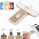 5 Colors USB Flash Drive to Metal Pen Drive U Disk for iPhone, Android, PC - 64 GB