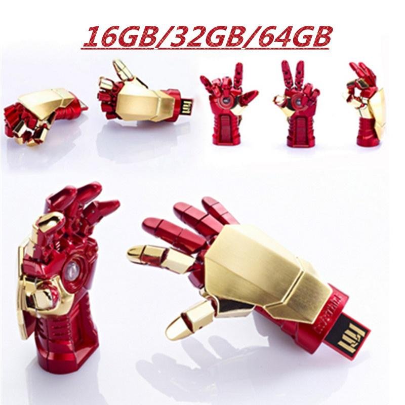 Creative Pen drive Palm Shape Movable Joint U Disk Portable - 64 GB