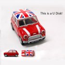 U Disk Mini Cooper Car Shape 4 colors USB flash drive Stick - 128 GB