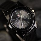 Quartz Watch Army Soldier Military Canvas Strap Fabric Analog Wrist Watches - 3 colors