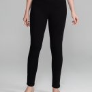 HUE Solid Cotton Leggings Black size Small