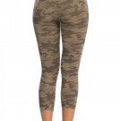 SPANX Look at Me Now Seamless Cropped Shaping Leggings Desert Camo