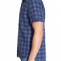 Billy Reid Men's Donelson Short Sleeve Navy Plaid Button Front Shirt size XLarge