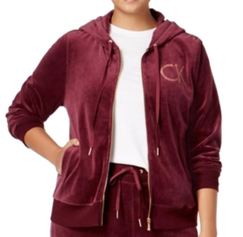 calvin klein velour jogging suit