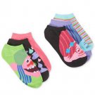 Dreamworks Trolls women's 6-pair Pack No-Show Socks Neon 9-11