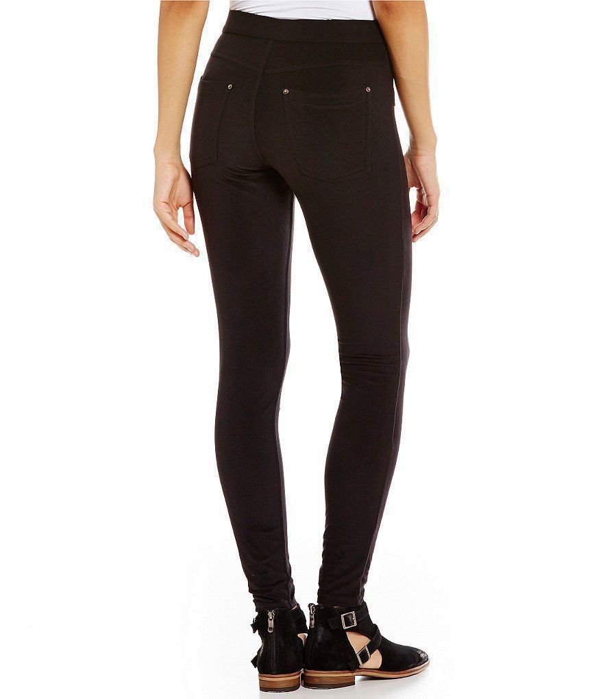 HUE Microfleece Leggings Jeggings Black NWT