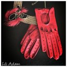 Driving Gloves For Ladies Italian Lambskin unlined Red Sheepskin leather Women's Size 8 inches M Driving Gloves For Ladies Italian Lambskin unlined Red Sheepskin leather Women's Size 8 inches M