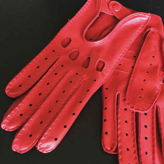 Driving Gloves For Ladies Italian Lambskin unlined Red Sheepskin ...