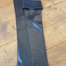 Long leather gloves, opera gloves, super soft 100% silk lining, dress gloves, 7 inches M