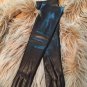 Long leather gloves, opera gloves, super soft 100% silk lining, dress gloves, 7 inches M