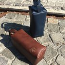 Leather toiletry bag Dopp kit durable leather/ personalized gift/ brown leather bag