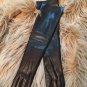 Long leather gloves, opera gloves, super soft 100% silk lining, dress gloves, 8,5 inches XL