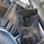 Fingerless leather gloves for men/ lambskin leather gloves/ driving gloves 8 inches M