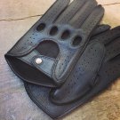 Men's Deerskin Driving Gloves Deer-skin Black gloves Unlined Size 7,5 inches M Men's Deerskin Driving Gloves Deer-skin Black gloves Unlined Size 7,5 inches M