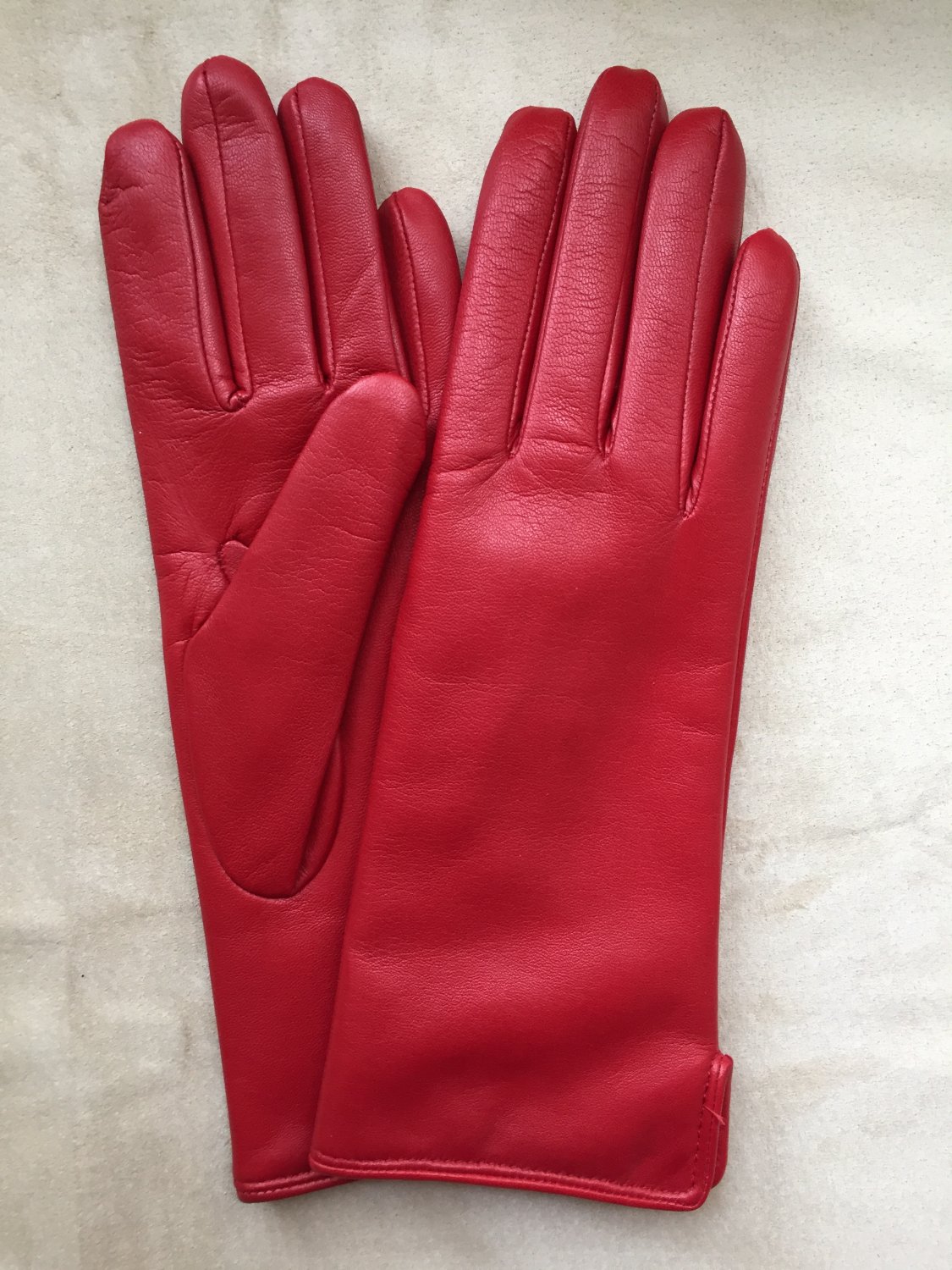 RED Winter leather gloves for ladies ladies gloves classic style 