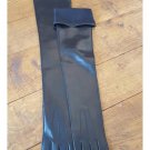 Long leather gloves, opera gloves, super soft 100% silk lining, dress gloves, 8 inches L