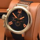 Men Watch U1215 Classico Chronograph 50mm Stainless Steel Color Black Orange