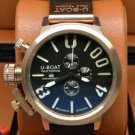 Men Watch U-Boat 1001 Chronograph Stainless Steel Case  50mm Rubber Strap
