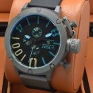 Men Watch U-Boat 1001 Chronograph Stainless Steel Case Color Black/Blue