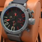 Men Watch U-Boat 1001 Chronograph Stainless Steel Case Color Black/Red