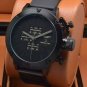 Men Watch U-Boat Nero Chronograph Quartz Black Dial Black Bezel