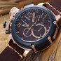 Men Watch U-BOAT  U46 Italo Fontana Chronograph Stainless Steel Case Black Bezel