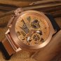 Men Watch U-Boat Italo Fontana Chronograph Tourbillon Gold Tone Bezel