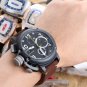 Men Watch U-BOAT Italo Fontana Chronograph Stainless Steel Case Brown Leather Strap