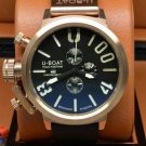 Men Watch U-Boat 1001 Chronograph Stainless Steel Case  50mm Rubber Strap