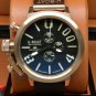Men Watch U-Boat 1001 Chronograph Stainless Steel Case  50mm Rubber Strap