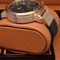 Men Watch U-Boat 1001 Chronograph Rubber Strap Black Blue Color 20mm