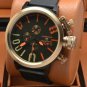Men Watch U-Boat 1001 Chronograph Stainless Steel Case  50mm Rubber Strap