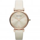 Women Watch Emporio Armani AR1769 Stainless Steel Size 32mm Color beige