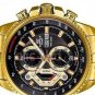 Casio Edifice EF-558FG-1AV Chronograph Stainless Steel Strap Gold Tone Dial Color Black