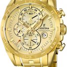 Festina  F16656/2 Men Watch Cheonograph Stainless Steel Dial Color Gold